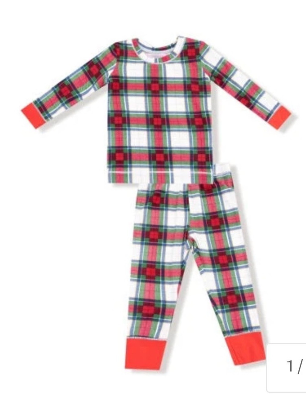 NEW WITH TAGS! ✨ Angel Dear Christmas Plaid Long-Sleeve Pajama Set Bamboo Modal